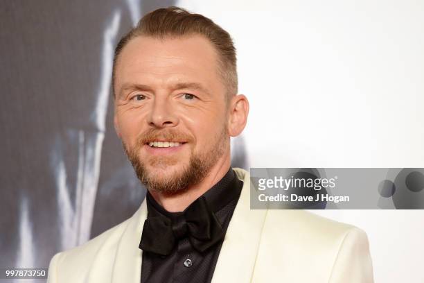 Simon Pegg attends the UK Premiere of "Mission: Impossible - Fallout" at BFI IMAX on July 13, 2018 in London, England.