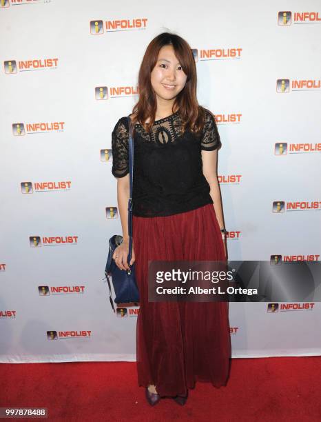 Mayu Arimoto arrives for the INFOLIST.com's Annual Pre-Comic-Con Party held at OHM Nightclub on July 12, 2018 in Hollywood, California.
