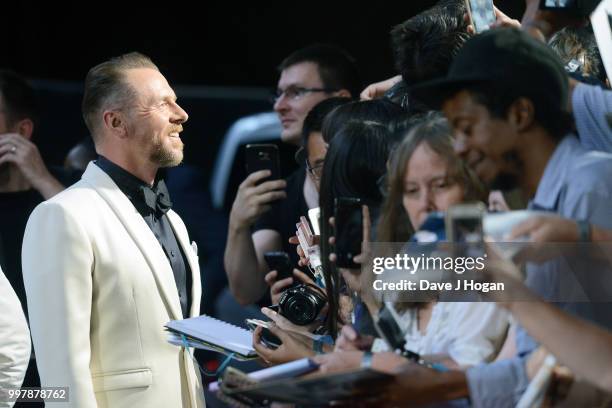 Simon Pegg attends the UK Premiere of "Mission: Impossible - Fallout" at BFI IMAX on July 13, 2018 in London, England.