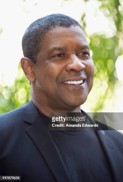Actor Denzel Washington attends the photo call for Columbia Pictures' "The Equalizer 2" on July 13, 2018 in Los Angeles, California.
