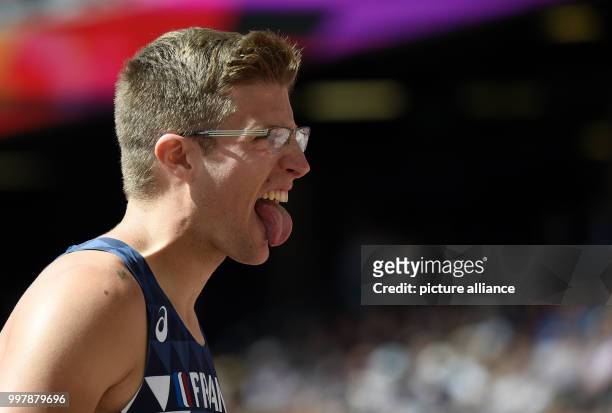 Pole vaulter Axel Chapelle of France during qualifying at the IAAF World Championships in Athletics at the Olympic Stadium in London, UK, 6 August...