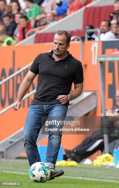 Augsburg's coach Manuel Baum during the football friendly match between FC Augsburg and PSV Eindhoven at the WWK Arena in Augsburg, Germany, 06...