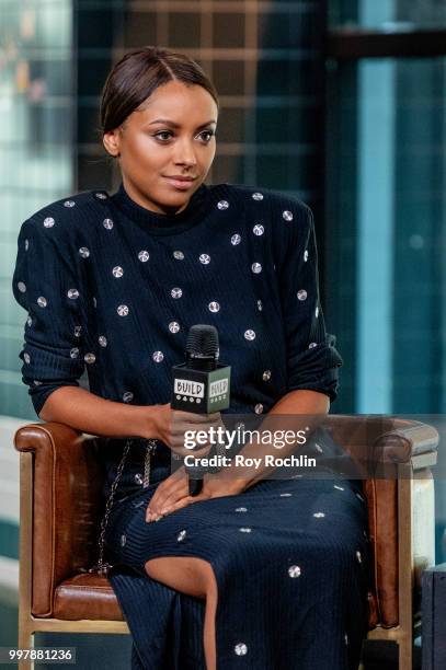 Kat Graham discusses "How It Ends" with the build series at Build Studio on July 13, 2018 in New York City.