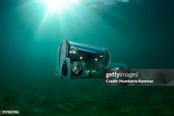 underwater rov. - perspectiva de un submarinista fotografías e imágenes de stock