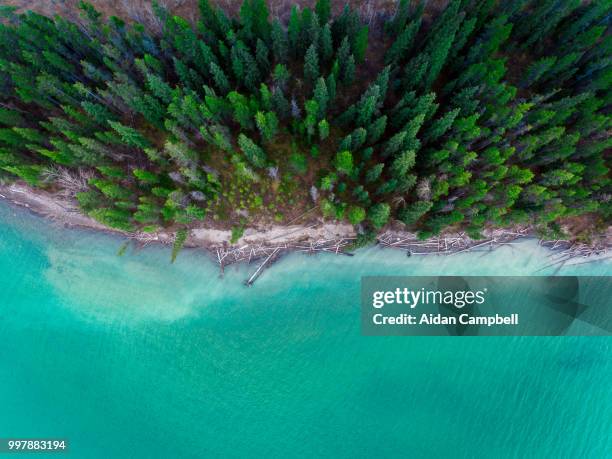 barrier lake split - barrier imagens e fotografias de stock