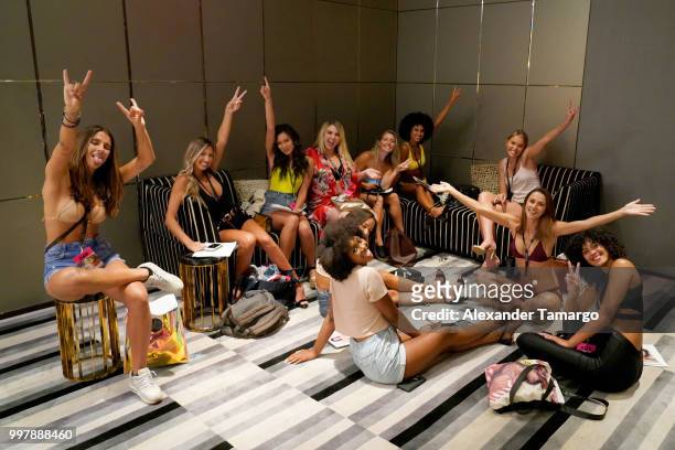 Sports Illustrated potentials attend the 2018 Sports Illustrated Swimsuit Casting Call at PARAISO during Miami Swim Week at The W Hotel South Beach...