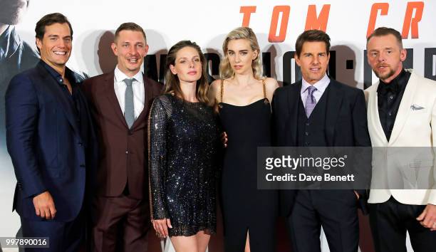 Henry Cavill, Frederick Schmidt, Rebecca Ferguson, Vanessa Kirby, Tom Cruise and Simon Pegg attend the UK Premiere of "Mission: Impossible - Fallout"...