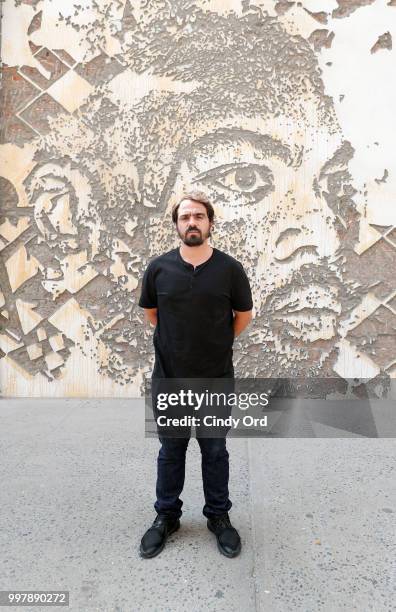 Urban artist, Alexandre Farto - aka "Vhils" - reveals his first public NYC project at the 2018 Hennessy V.S Limited Edition by Vhils launch on July...