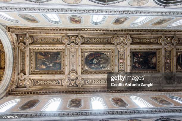 the historic cathedral "duomo di san gennaro" of napoli in italy - antonio di gennaro stock pictures, royalty-free photos & images