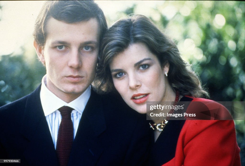 Stefano Casiraghi and Caroline, Princess of Hanover...