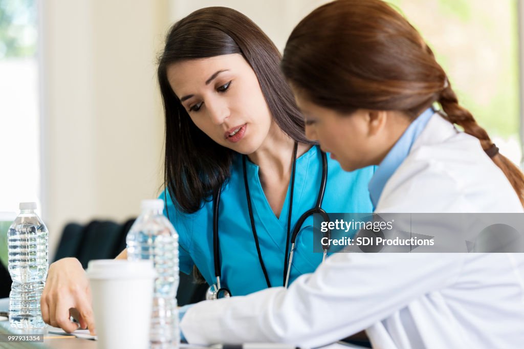 Healthcare professionals attend medical conference