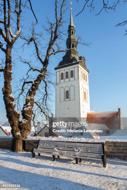 st. nicholas' church, tallinn estonia - st nicholas church stock pictures, royalty-free photos & images