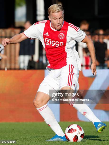 Donny van de Beek of Ajax during the Club Friendly match between Ajax v Anderlecht at the Olympisch Stadion on July 13, 2018 in Amsterdam Netherlands