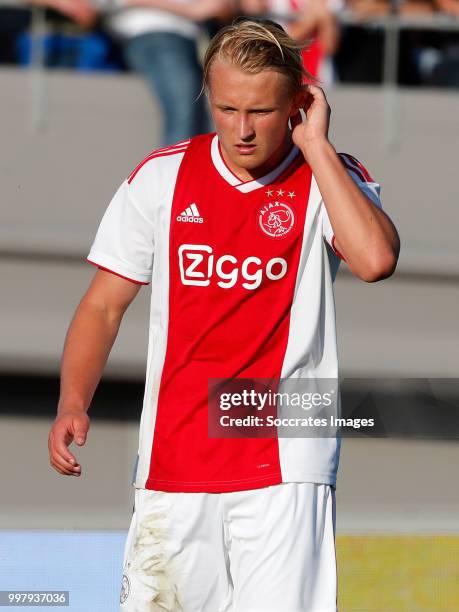 Kasper Dolberg of Ajax during the Club Friendly match between Ajax v Anderlecht at the Olympisch Stadion on July 13, 2018 in Amsterdam Netherlands