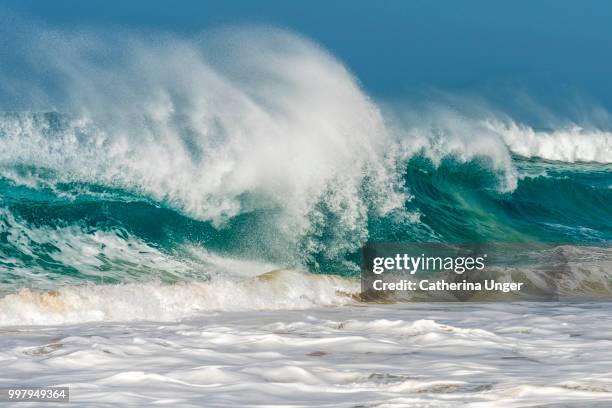waves in sal - sal stock pictures, royalty-free photos & images