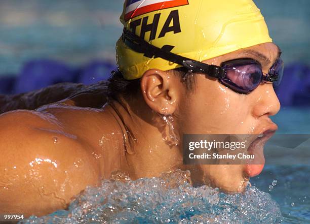 Torwai Sethsothorn of Thailand in action during the Men's 400m Individual Medley Final held at the National Aquatics Centre, Kuala Lumpur, Malaysia...