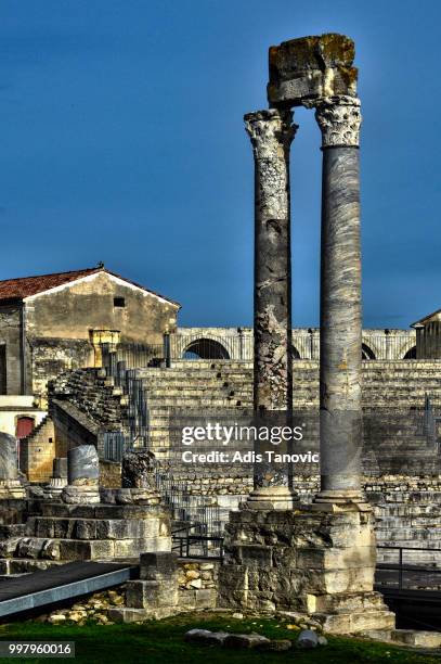 roman arena - circa 2nd century - fotografias e filmes do acervo