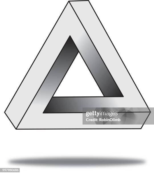 abstaract triangle icon - robinolimb stock illustrations