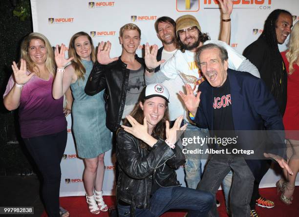 Spencer F. Lee, Kerry O'Quinn and guests arrive for the INFOLIST.com's Annual Pre-Comic-Con Party held at OHM Nightclub on July 12, 2018 in...