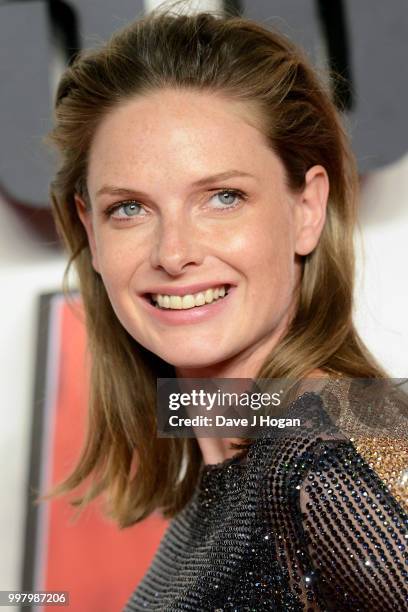 Rebecca Ferguson attends the UK Premiere of "Mission: Impossible - Fallout" at BFI IMAX on July 13, 2018 in London, England.