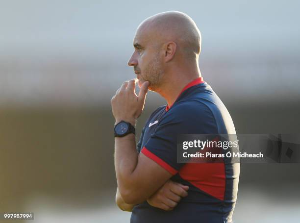 Dublin , Ireland - 13 July 2018; Sligo Rovers manager Gerard Lyttle during the SSE Airtricity League Premier Division match between Bohemians and...