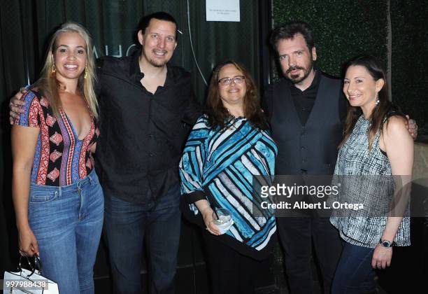 Neal Fisher, Jan Utstein-O'Neill, William Oneili and Vicki Goldsmith arrive for the INFOLIST.com's Annual Pre-Comic-Con Party held at OHM Nightclub...