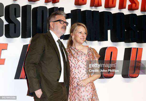 Director Christopher McQuarrie and wife Heather attend the UK Premiere of 'Mission: Impossible - Fallout' at the BFI IMAX on July 13, 2018 in London,...