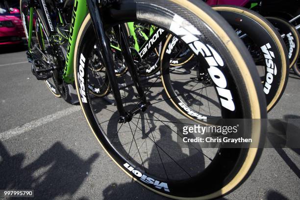 Rigoberto Uran of Colombia and Team EF Education First - Drapac P/B Cannondale Bike / Vision Wheel / during the 105th Tour de France 2018, Stage 7 a...