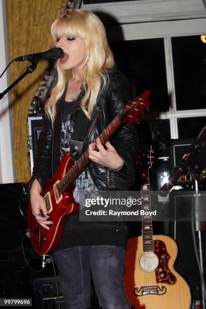 Singer Orianthi performs in the "Universal Music Suite" at the Hilton Chicago Hotel in Chicago, Illinois on MAY 16, 2010.