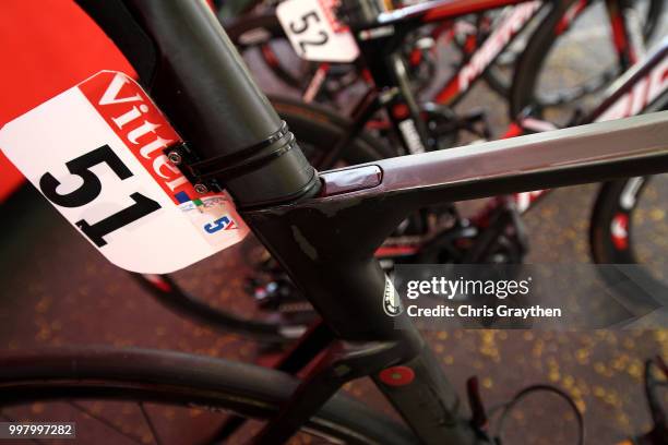 Vincenzo Nibali of Italy and Bahrain Merida Pro Team / Merida Bike / Detail view / during the 105th Tour de France 2018, Stage 7 a 231km stage from...
