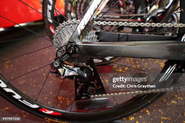 Vincenzo Nibali of Italy and Bahrain Merida Pro Team / Merida Bike / Rear derailleur / Detail view / during the 105th Tour de France 2018, Stage 7 a...