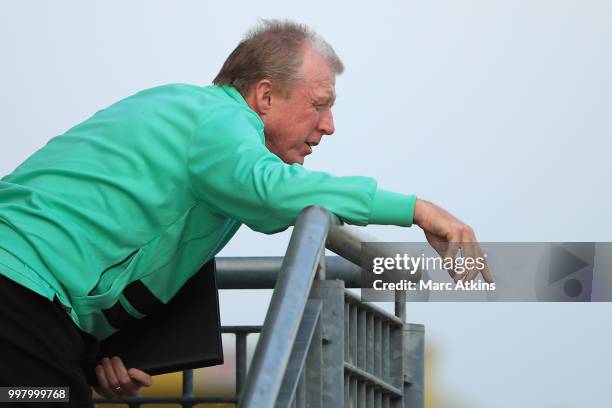 Steve McClaren manager of Queens Park Rangers during the Pre-Season Friendly between Staines Town and Queens Park Rangers at Wheatsheaf Park on July...