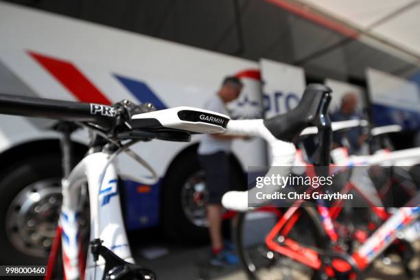 Arnaud Demare of France and Team Groupama FDJ / Lapierre Bike / Garmin Power meter / Detail view / during the 105th Tour de France 2018, Stage 7 a...