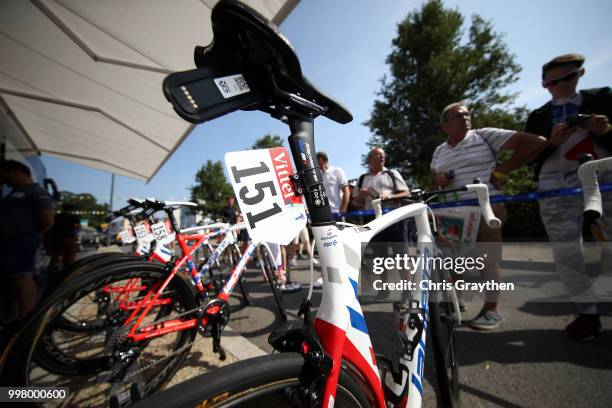 Arnaud Demare of France and Team Groupama FDJ / Lapierre Bike / Detail view / during the 105th Tour de France 2018, Stage 7 a 231km stage from...