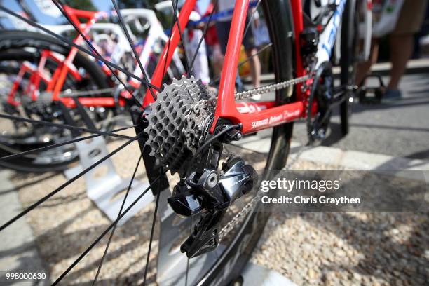 Arnaud Demare of France and Team Groupama FDJ / Lapierre Bike / Rear derailleur / Detail view / during the 105th Tour de France 2018, Stage 7 a 231km...