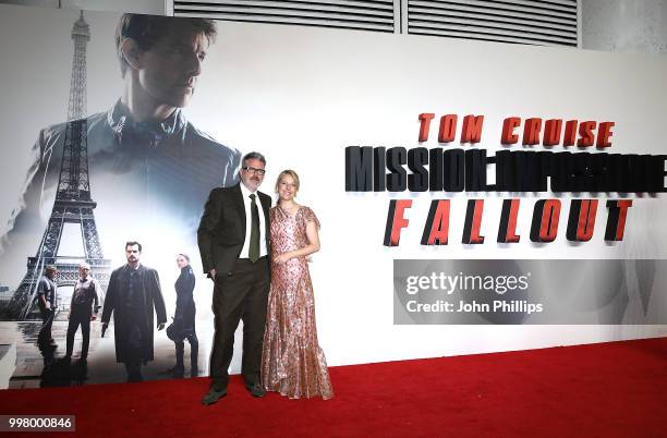 Director Christopher McQuarrie and wife Heather attend the UK Premiere of 'Mission: Impossible - Fallout' at the BFI IMAX on July 13, 2018 in London,...