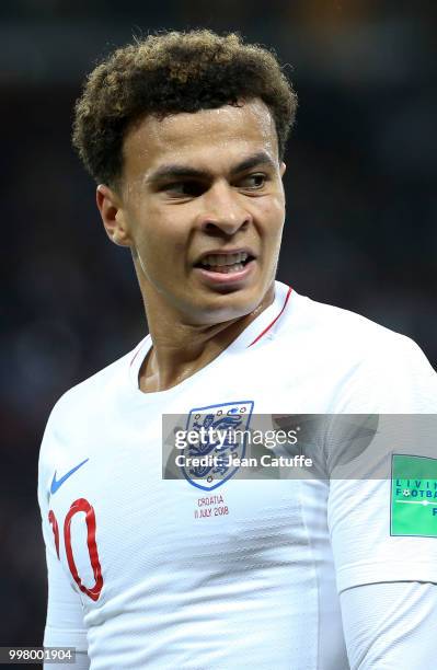 Dele Alli of England during the 2018 FIFA World Cup Russia Semi Final match between England and Croatia at Luzhniki Stadium on July 11, 2018 in...