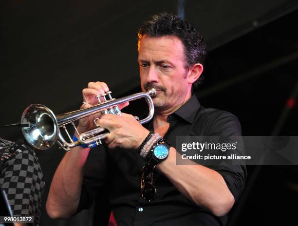 Trumpeter Till Brönner in performance at the Wings of Freedom concert at the Sziget Festival in Budapest, Hungary, 8 August 2017. The Sziget...