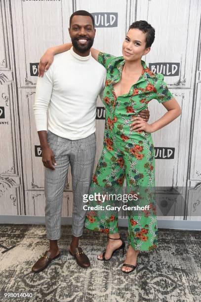 Actors Will Catlett and Michele Weaver visit Build Series to discuss the drama series 'Love Is__' at Build Studio on July 13, 2018 in New York City.