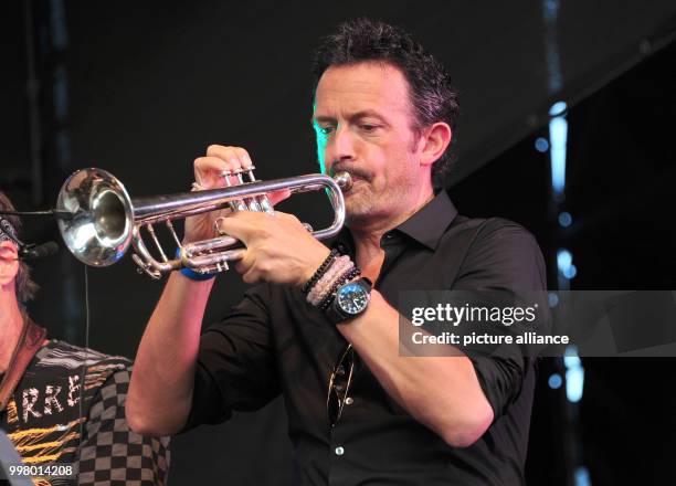 Trumpeter Till Brönner in performance at the Wings of Freedom concert at the Sziget Festival in Budapest, Hungary, 8 August 2017. The Sziget...