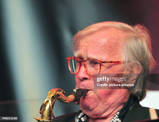 Jazz musician Klaus Doldinger at the Wings of Freedom concert at the Sziget Festival in Budapest, Hungary, 8 August 2017. The Sziget Festival,...