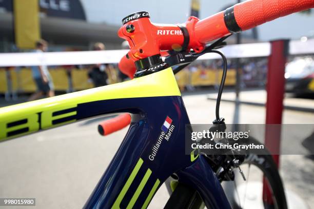 Guillaume Martin of France and Team Wanty Groupe Gobert / Cube Bike / Detail view / during the 105th Tour de France 2018, Stage 7 a 231km stage from...