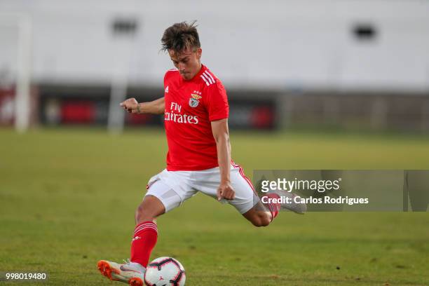 Benfica forward Franco Cervi from Argentina during the match between SL Benfica and Vitoria Setubal FC for the Internacional Tournament of Sadoat...