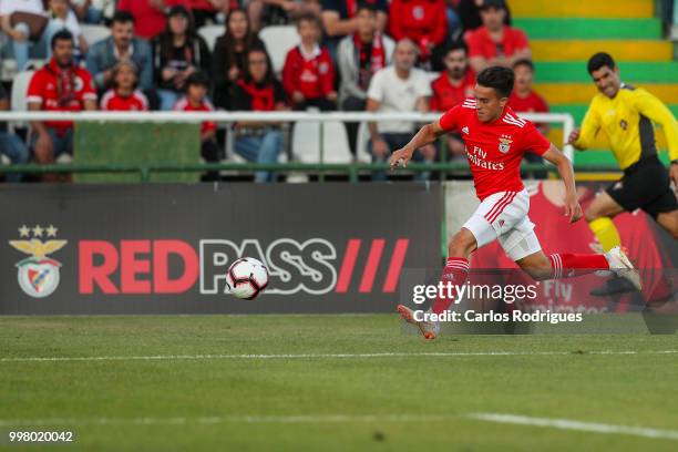 Benfica forward Franco Cervi from Argentina during the match between SL Benfica and Vitoria Setubal FC for the Internacional Tournament of Sadoat...