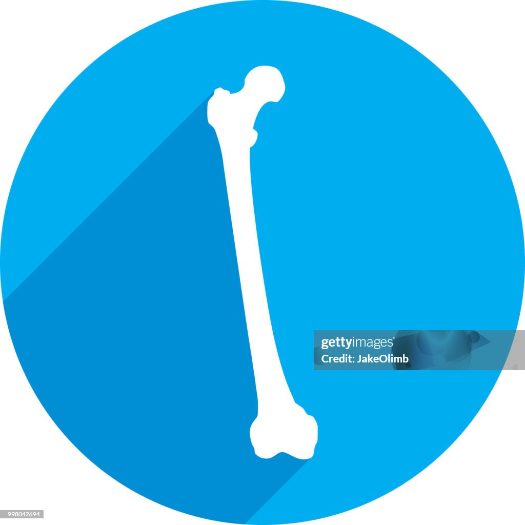 Femur-Symbol Silhouette