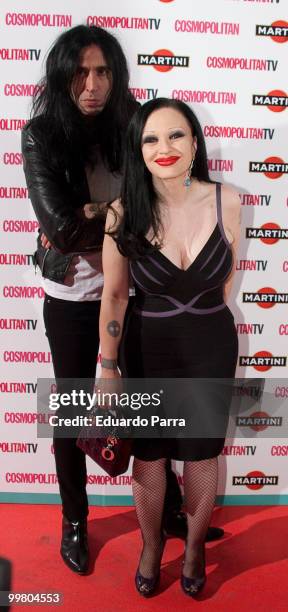 Mario Vaquerizo and Alaska attend the Cosmopolitan - Fragance of the Year photocall at Lara Theatre on May 17, 2010 in Madrid, Spain.