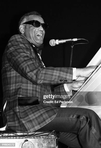 Ray Charles performs at The Stone in April 1980 in San Francisco, California.