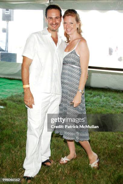 David Schlachet and Lara Prychodko Schlachet attend DONNA KARAN, InStyle Magazine & KELLY RIPA host SUPER SATURDAY 11 to Benefit Ovarian Cancer Fund...