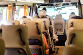 Seats inside the minivan