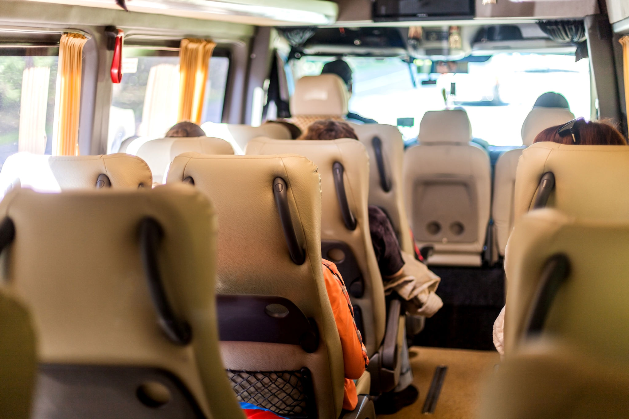 shuttle bus interior
